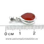 Pandantiv lacrima fatetata carneol