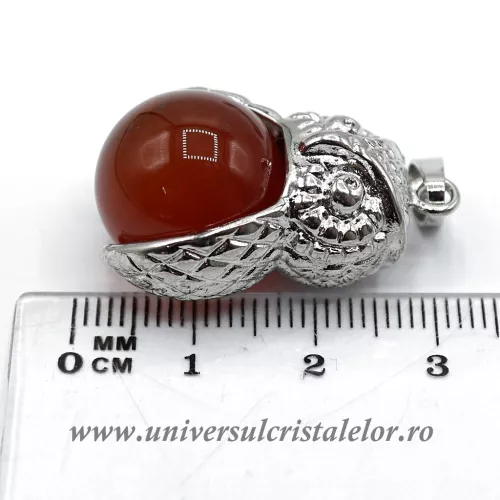 Pandantiv carneol sfera m2