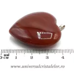 Pandantiv carneol inima unicat c1