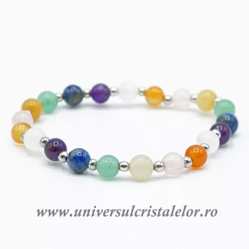 Bratara chakre rotund - 6/4 mm Bratara chakre rotund - 6/4 mm