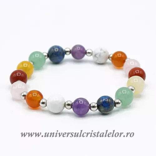 Bratara chakre rotund - 8/5 mm Bratara chakre rotund - 8/5 mm