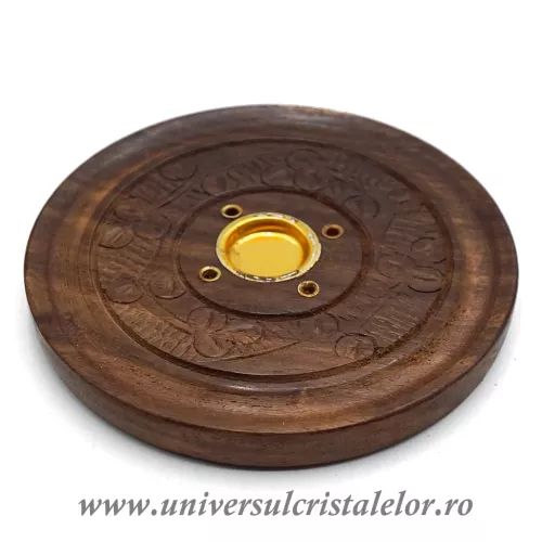 Suport ardere pentru betisoare si conuri parfumate - rotund m4