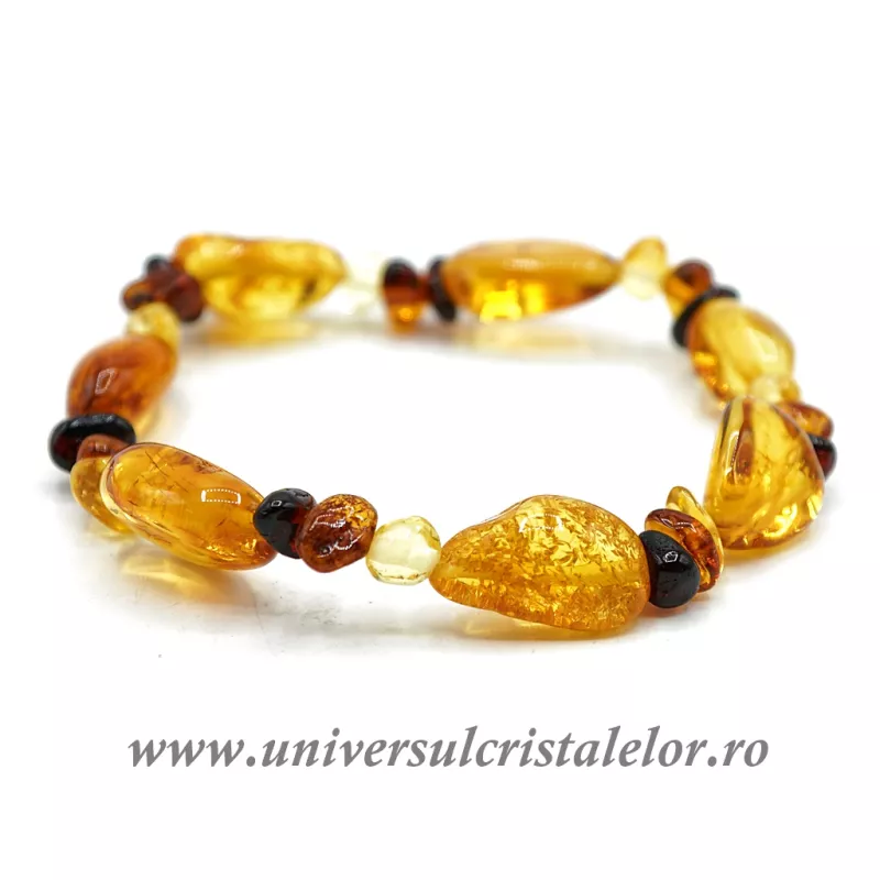 Bratara chihlimbar multicolor m2