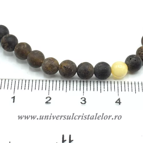 Bratara chihlimbar mat rotund 5 mm Bratara chihlimbar mat rotund 5 mm