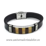 Bratara chihlimbar cu piele naturala Bratara chihlimbar cu piele naturala