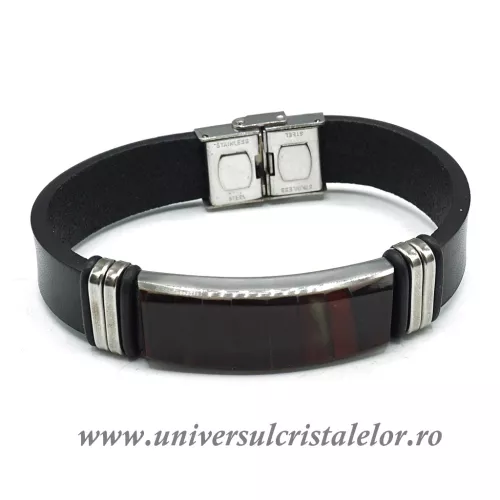 Bratara chihlimbar cu piele naturala Bratara chihlimbar cu piele naturala