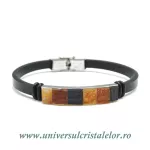 Bratara chihlimbar cu piele naturala Bratara chihlimbar cu piele naturala