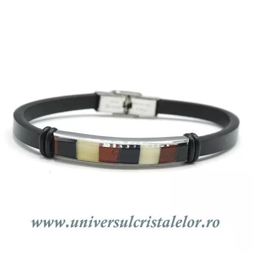 Bratara chihlimbar cu piele naturala Bratara chihlimbar cu piele naturala