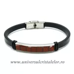 Bratara chihlimbar cu piele naturala