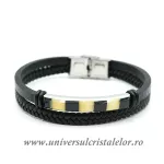 Bratara chihlimbar cu piele naturala