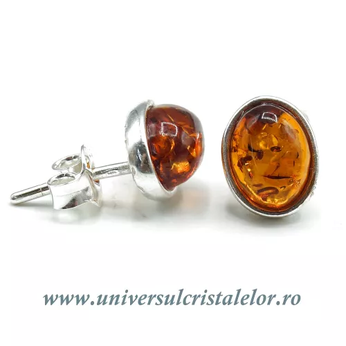 Cercei chihlimbar oval tip surub (studs) Cercei chihlimbar oval tip surub (studs)