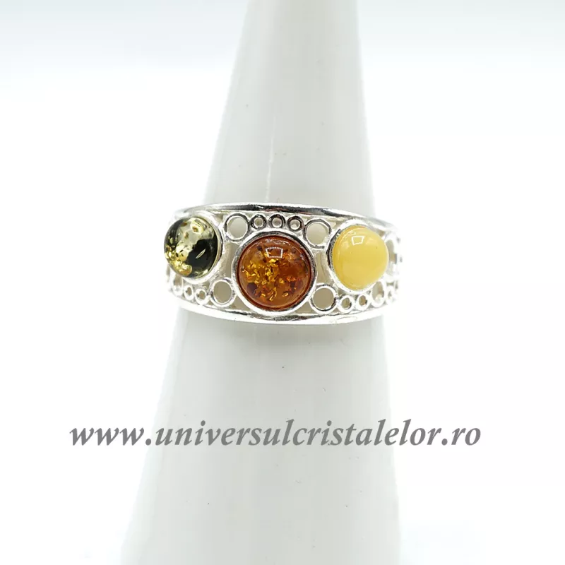 Inel chihlimbar 3 culori