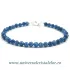 Bratara cianit rotund fatetat - 4,5mm