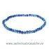 Bratara cianit rotund fatetat pe elastic - 3 mm