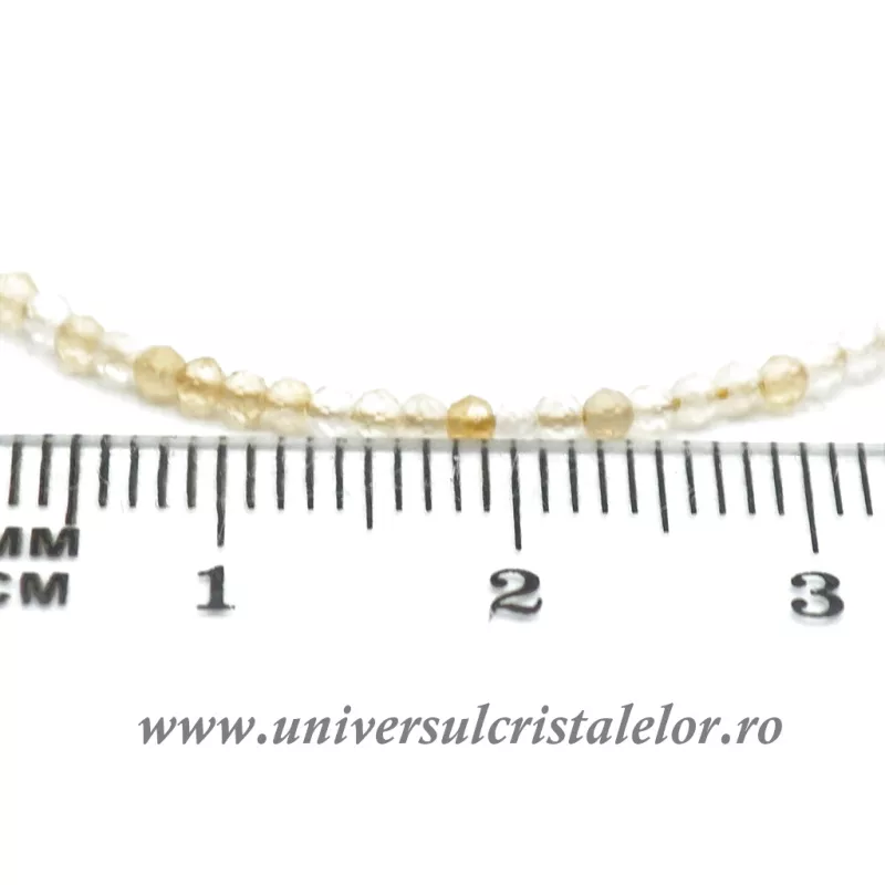Bratara citrin rotund fatetat 1.9 mm