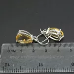 Cercei citrin lacrima fatetata 10/14 mm Cercei citrin lacrima fatetata 10/14 mm