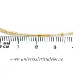 Colier citrin rotund fatetat 1,9 mm