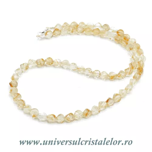 Colier citrin fatetat -5,5mm Colier citrin fatetat -5,5mm