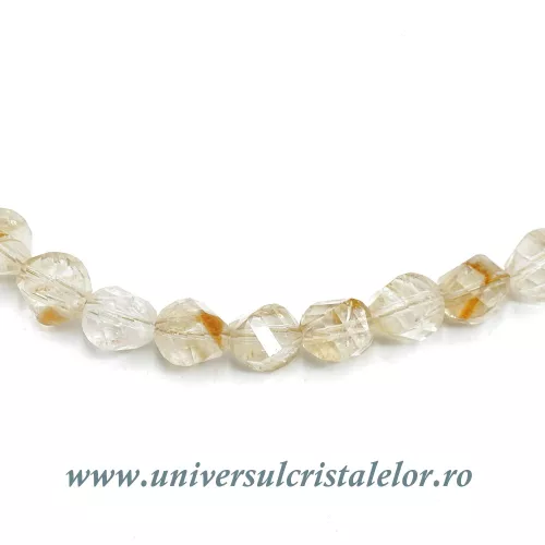 Colier citrin fatetat -5,5mm Colier citrin fatetat -5,5mm