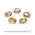 Citrin fatetat oval 8 / 6 mm