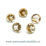 Citrin fatetat rotund 8 mm Citrin fatetat rotund 8 mm