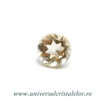 Citrin fatetat rotund 8 mm Citrin fatetat rotund 8 mm