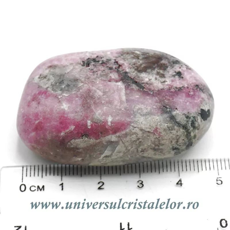 Piatra rulata cobalto-calcit Piatra rulata cobalto-calcit
