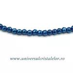 Colier cobalt aura rotund fatetat - 3.2 mm Colier cobalt aura rotund fatetat - 3.2 mm