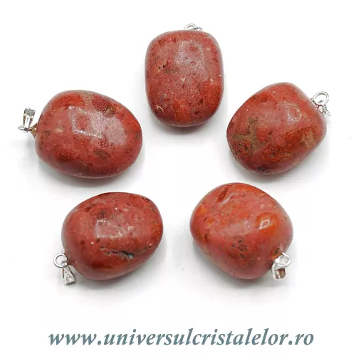 Pandantiv coral rosu (spongios)