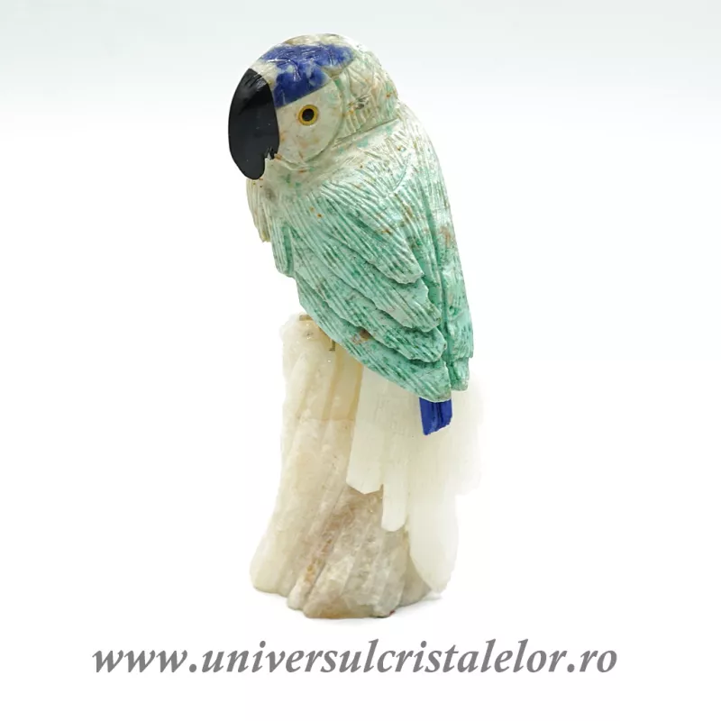 Figurina turcoaz papagal m1