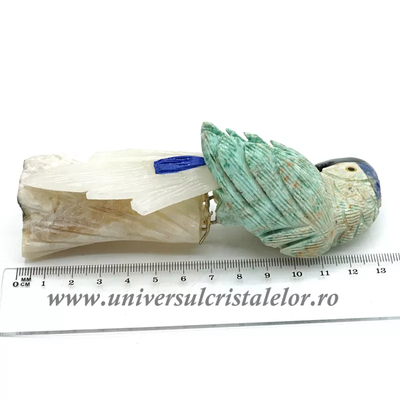 Figurina turcoaz papagal m1
