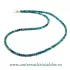 Colier crisocola rotund fatetat - 3 mm