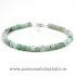 Bratara crisopraz cub fatetat - 4,3 mm