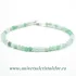 Bratara crisopraz rotund fatetat - 3.5 mm