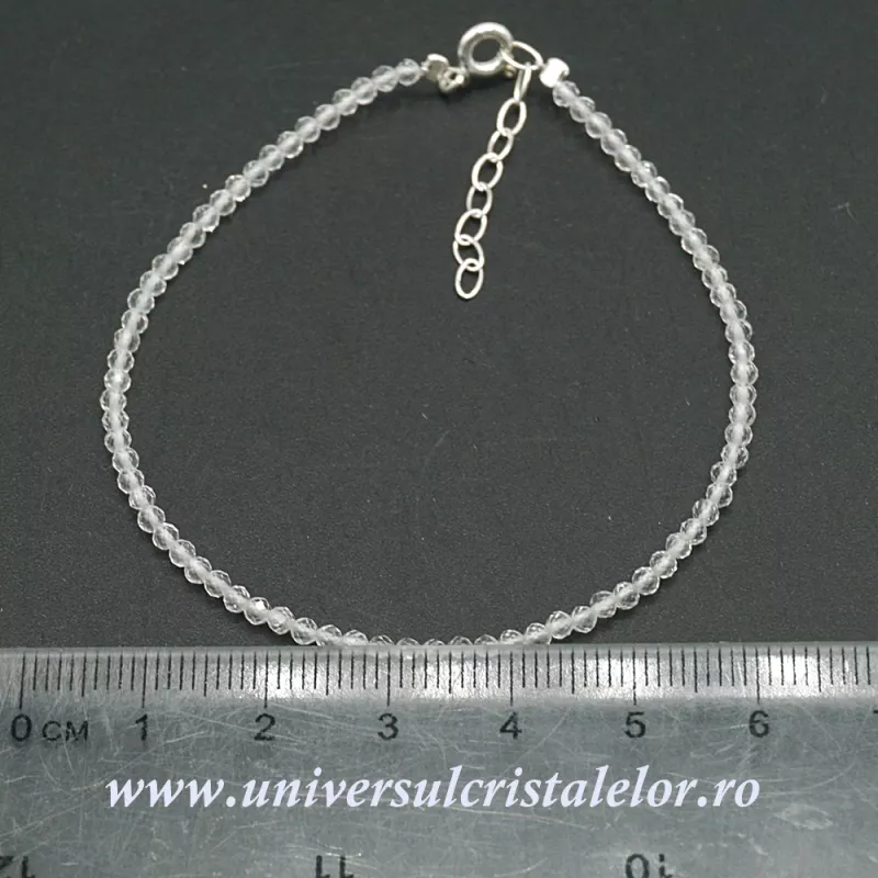 Bratara cristal de stanca rotund fatetat - 2,4mm Bratara cristal de stanca rotund fatetat - 2,4mm