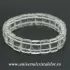 Bratara cristal de stanca dreptunghi fatetat - 9/13 mm