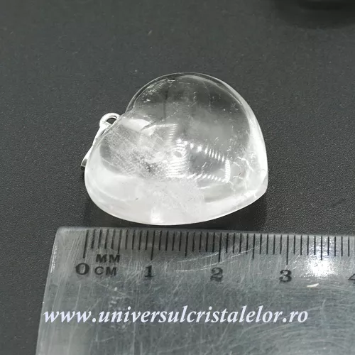 Pandantiv cristal de stanca inima Pandantiv cristal de stanca inima
