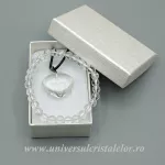 Set cristal de stanca bratara si pandantiv cu snur si cutie Set cristal de stanca bratara si pandantiv cu snur si cutie