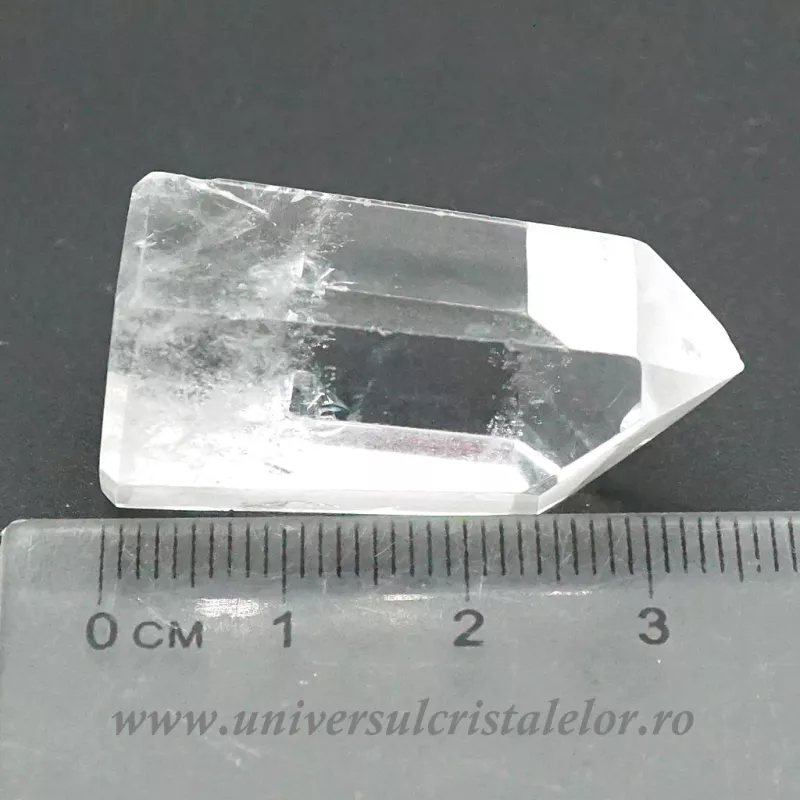 Cristal de stanca varf cu baza slefuit