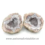 Geoda agat cu cuart pereche