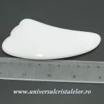 Piatra Gua Sha cuart alb laptos Piatra Gua Sha cuart alb laptos