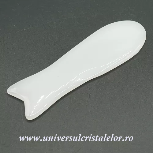 Piatra Gua Sha cuart alb laptos Piatra Gua Sha cuart alb laptos