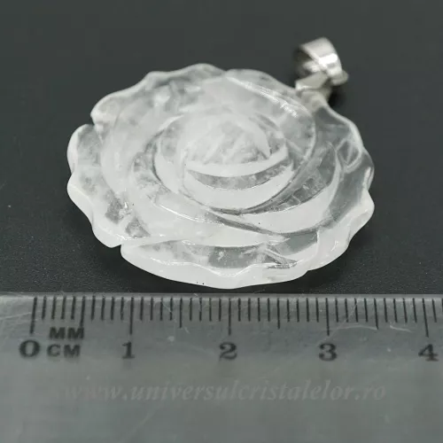 Pandantiv cristal de stanca floare