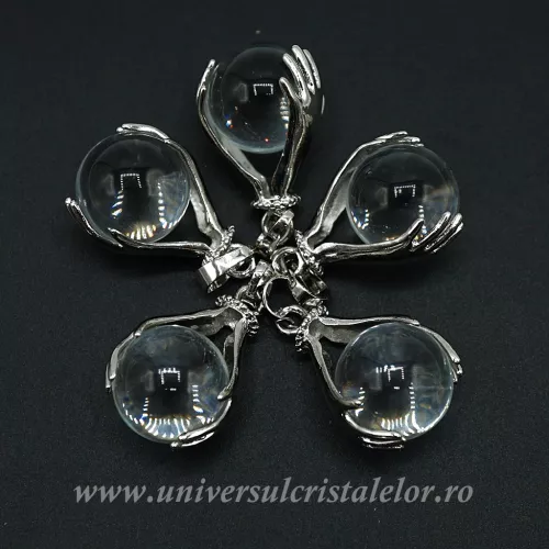 Pandantiv cristal de stanca sfera m1