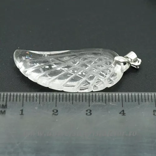Pandantiv cristal de stanca aripa de inger m1