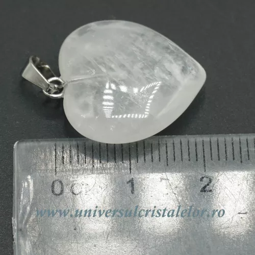 Pandantiv cristal de stanca inima Pandantiv cristal de stanca inima