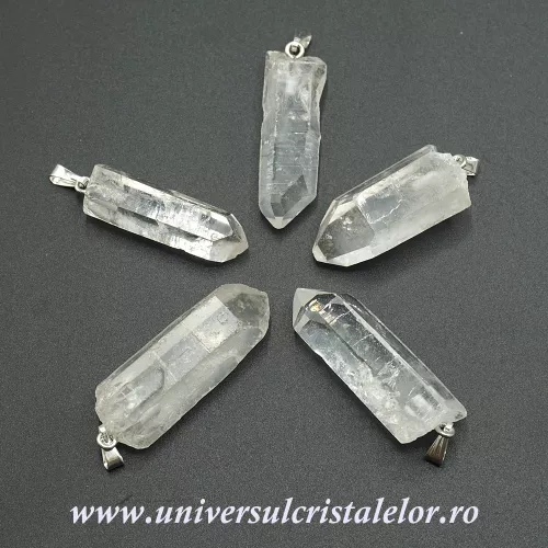Pandantiv cristal de stanca varf natural Pandantiv cristal de stanca varf natural