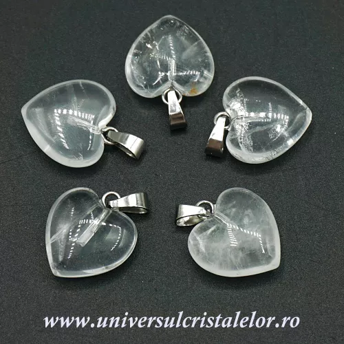 Pandantiv cristal de stanca inimioara Pandantiv cristal de stanca inimioara