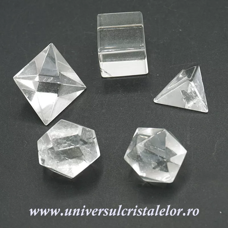 Solide platonice cristal de stanca Solide platonice cristal de stanca