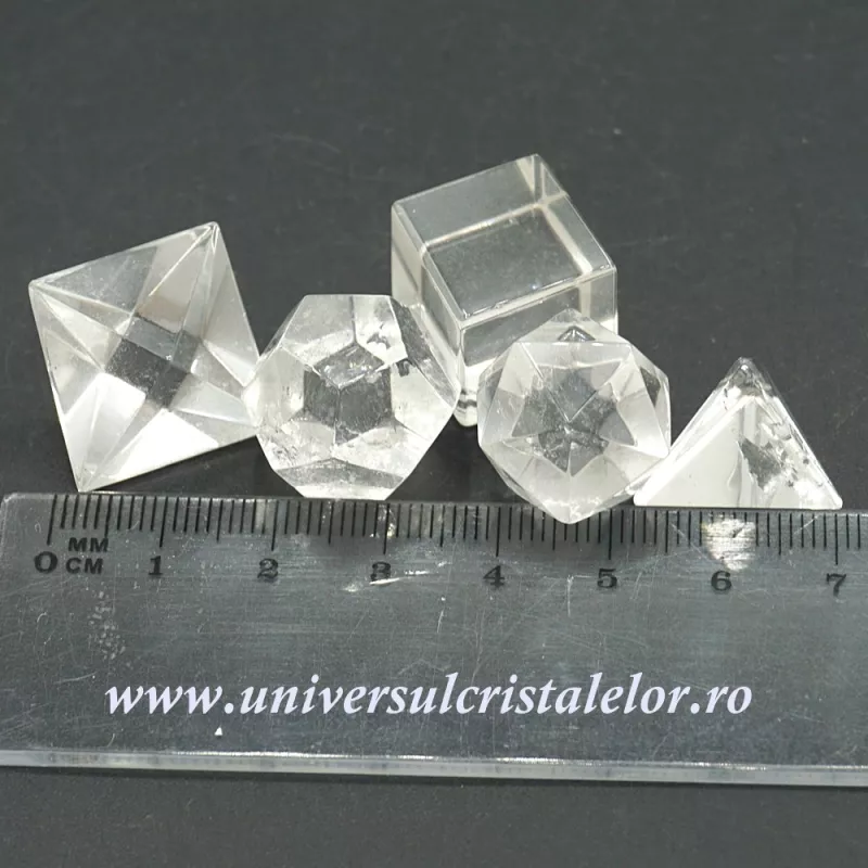 Solide platonice cristal de stanca Solide platonice cristal de stanca